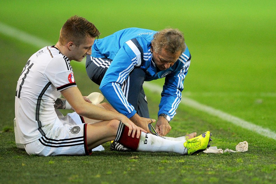 Marco Reus, por lesión, será baja cuatro semanas
