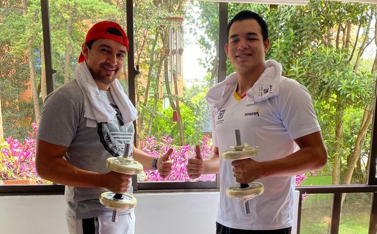 David Martán y Yuliam Enríquez, padre e hijo.