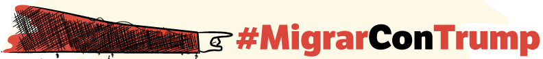 Migrar con trump Logo