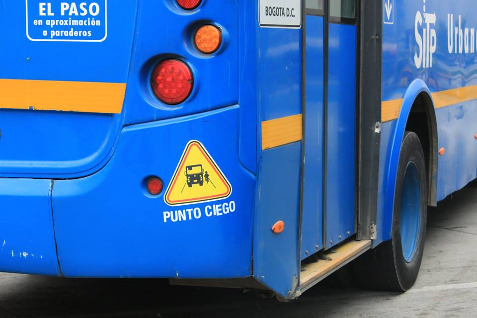 Buses del SITP contarán con señalización para alertar de ‘puntos ciegos’