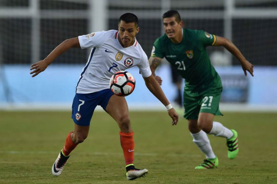 Alexis Sánchez delantero de Chile. Foto: AFP