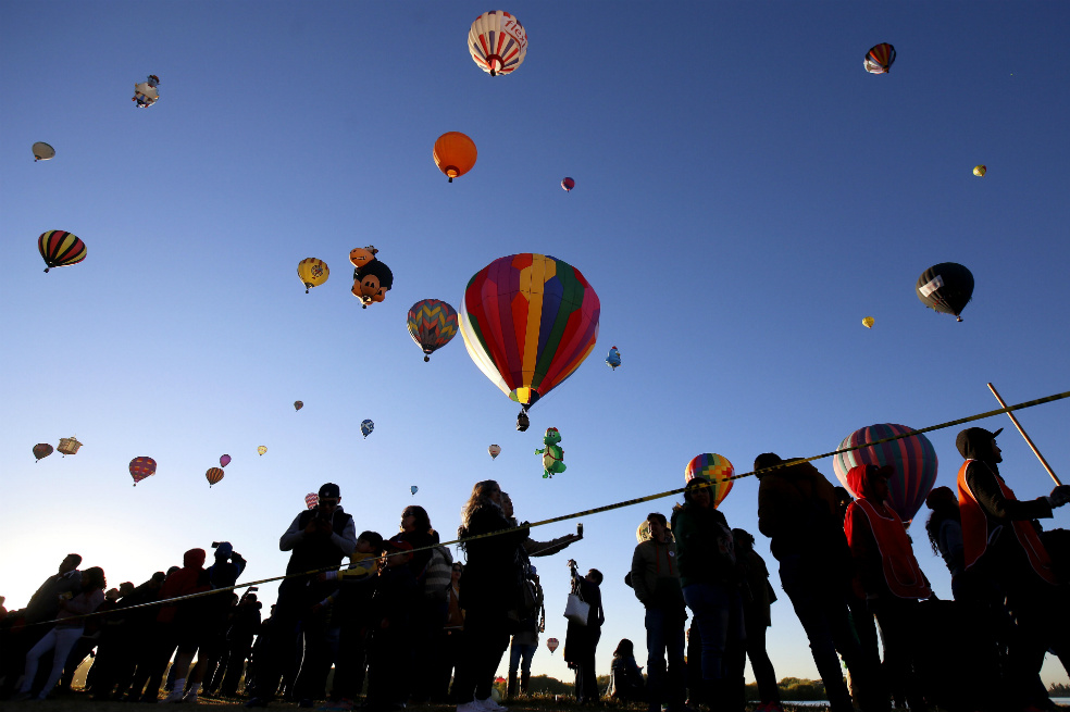 Los globos que se tomaron el cielo de México