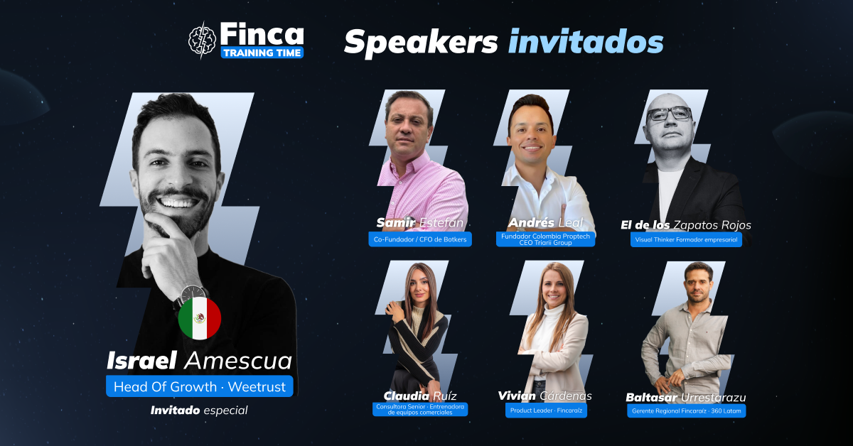 Entre los speakers invitados se encuentra Israel Amezcua, Samir Estefan, Andrés Leal, Claudia Ruiz, el formador empresarial ‘El de los zapatos rojos’, Vivian Cárdenas y Baltazar Urrestarazu.