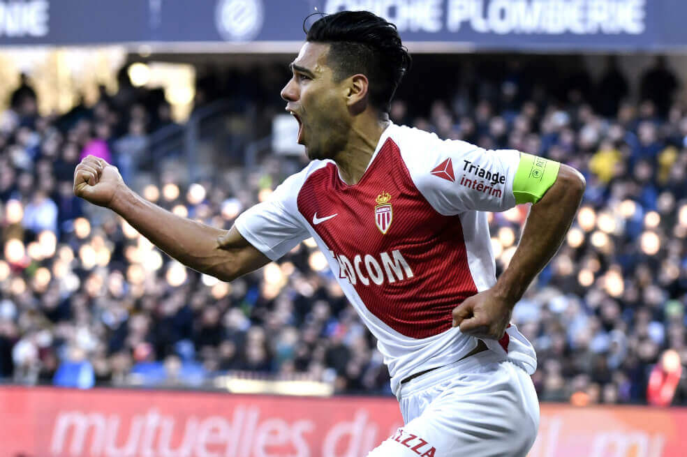 Falcao celebró su cumpleaños 33 marcando en el empate 2-2 de Mónaco y Montpellier