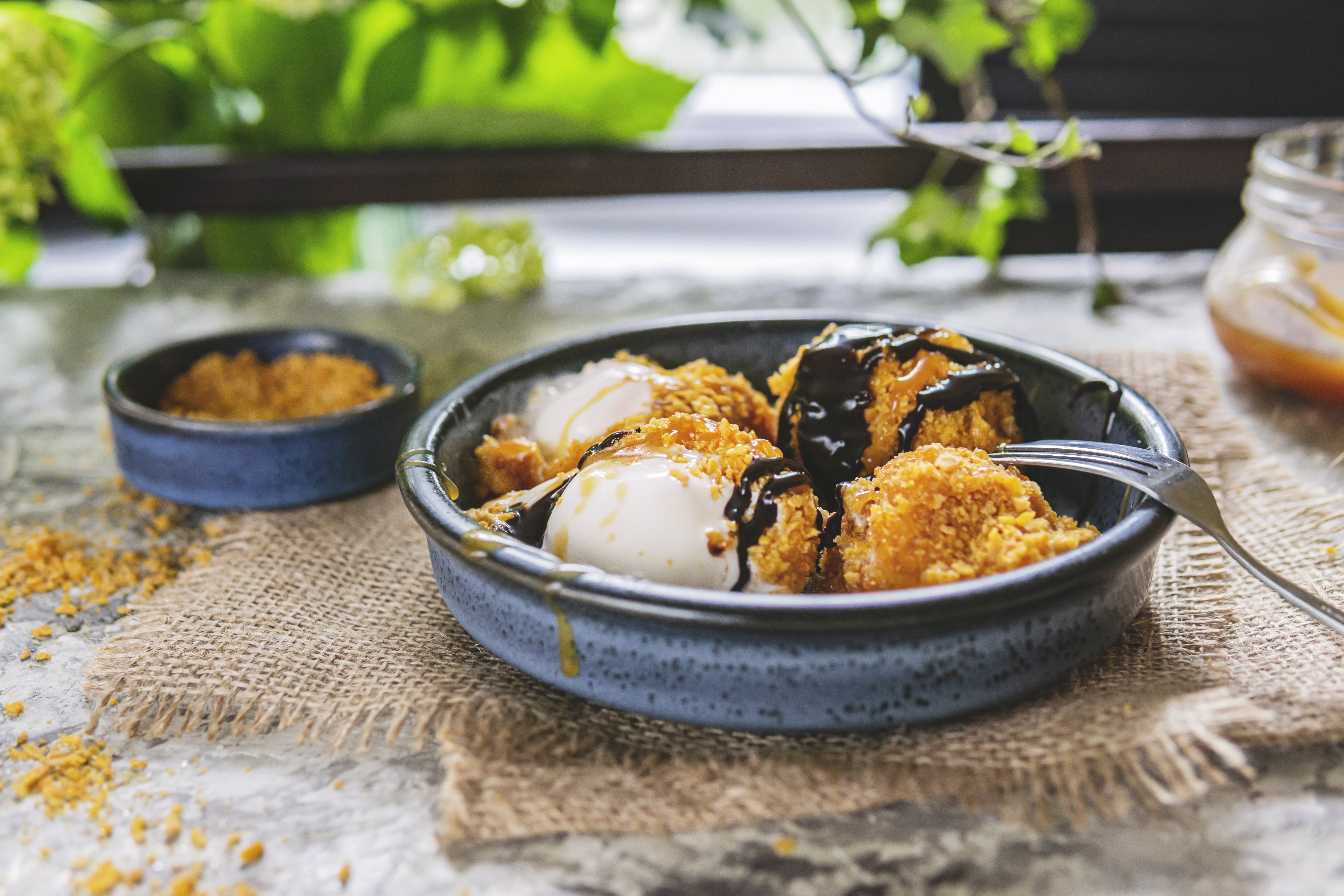 Esta es la receta para preparar helado frito