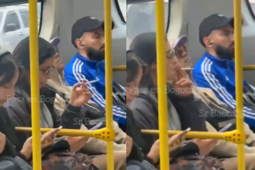Indignación por video que muestra a una mujer fumando dentro de un bus de TransMilenio