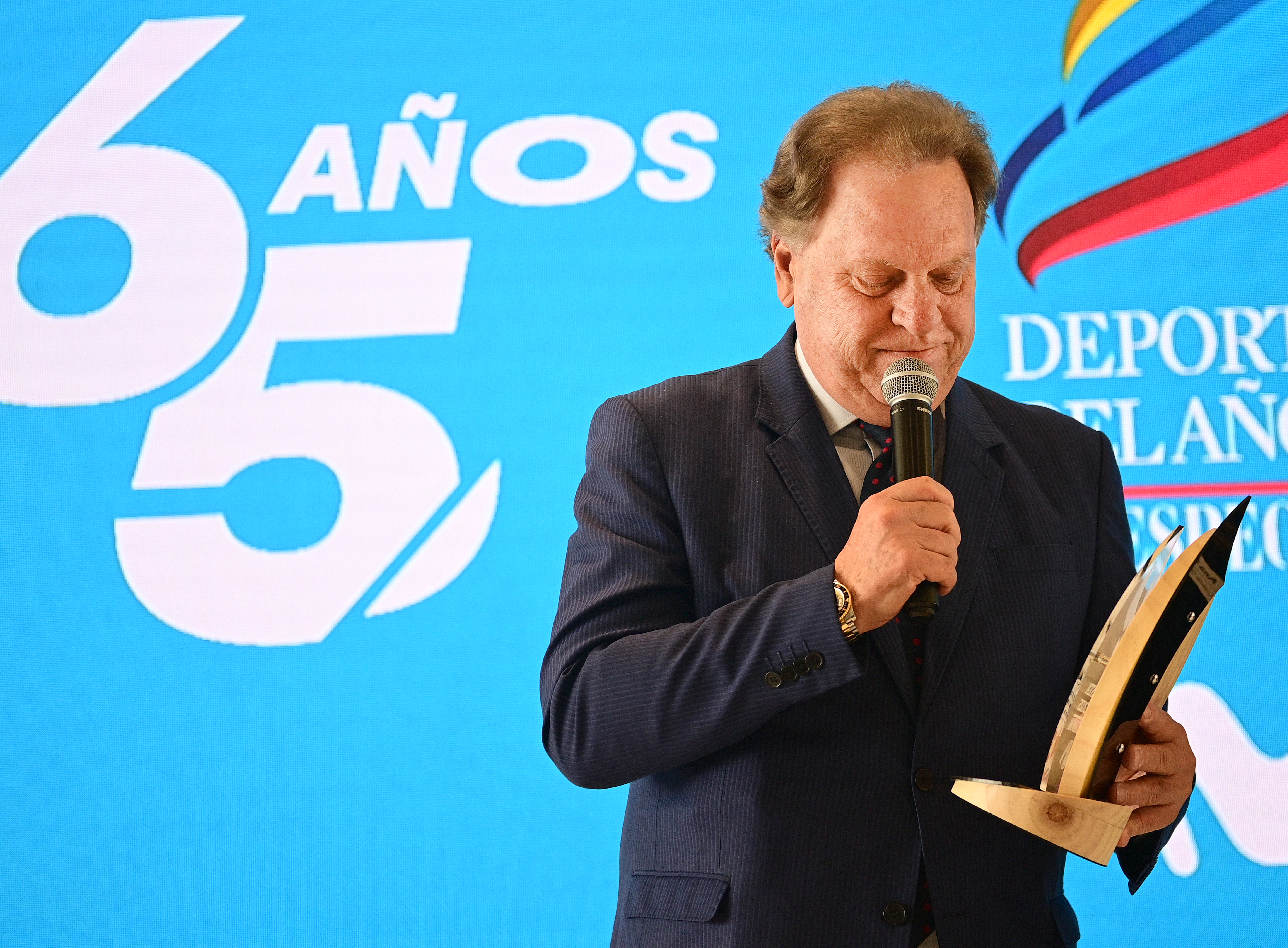 Ramón Jesurun en la ceremonia del Deportista del Año 2025