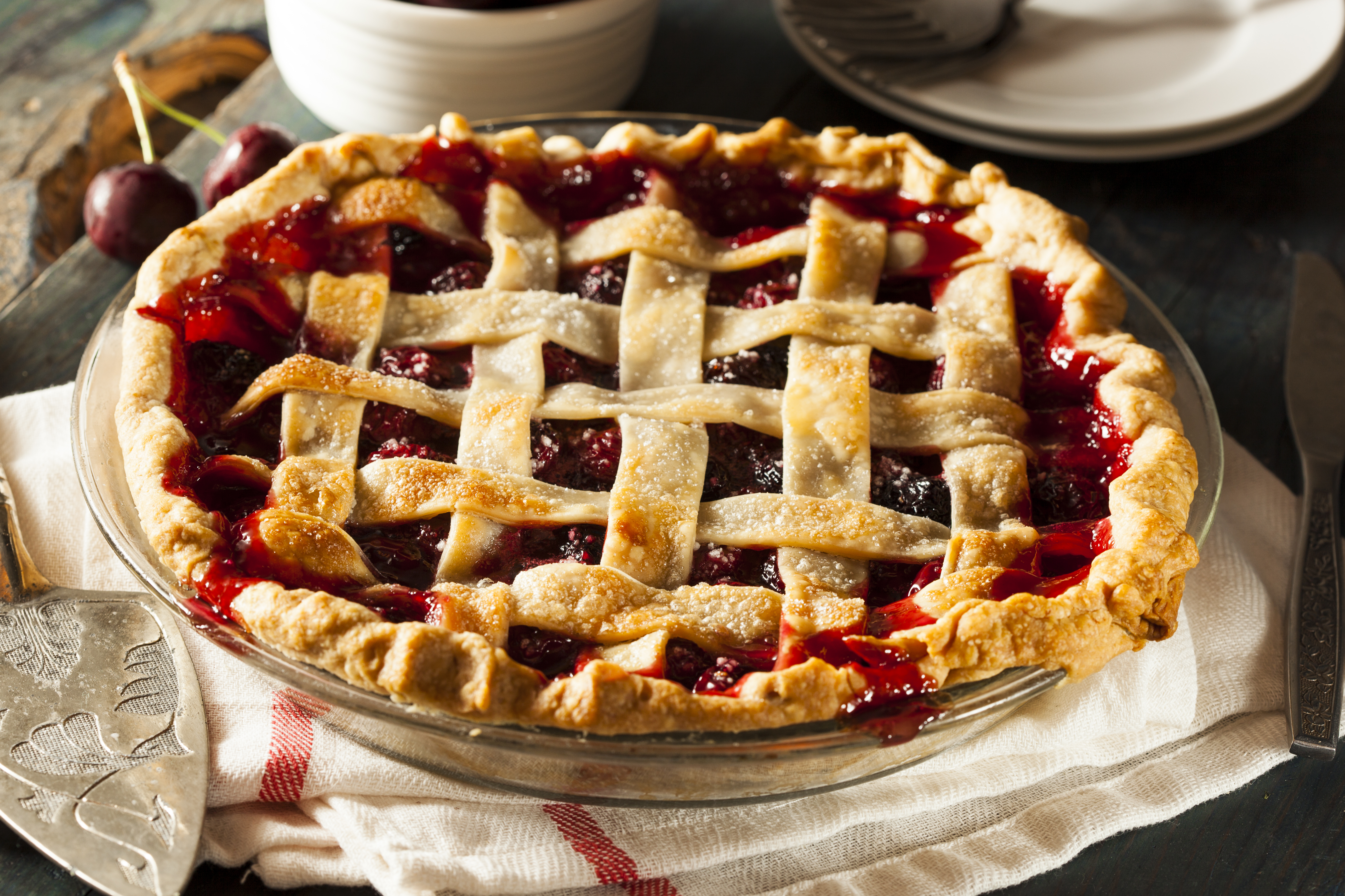 Aquí está la receta para preparar un delicioso pie de cereza