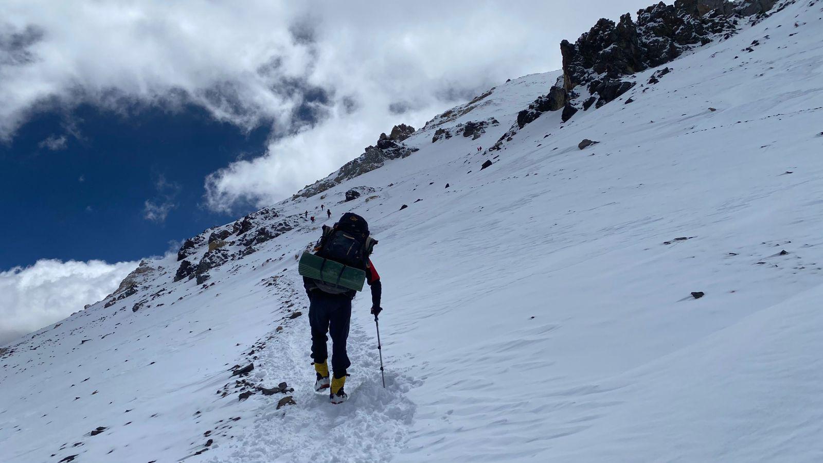La Expedición Andina en el Aconcagua.