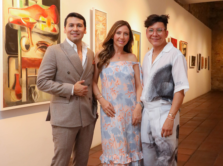 Alejandro de la Rosa, Mary Cueter y Franklin Ramos