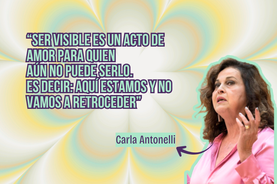 Carla Antonelli, actriz, activista y política española, referente de los derechos de las personas trans.