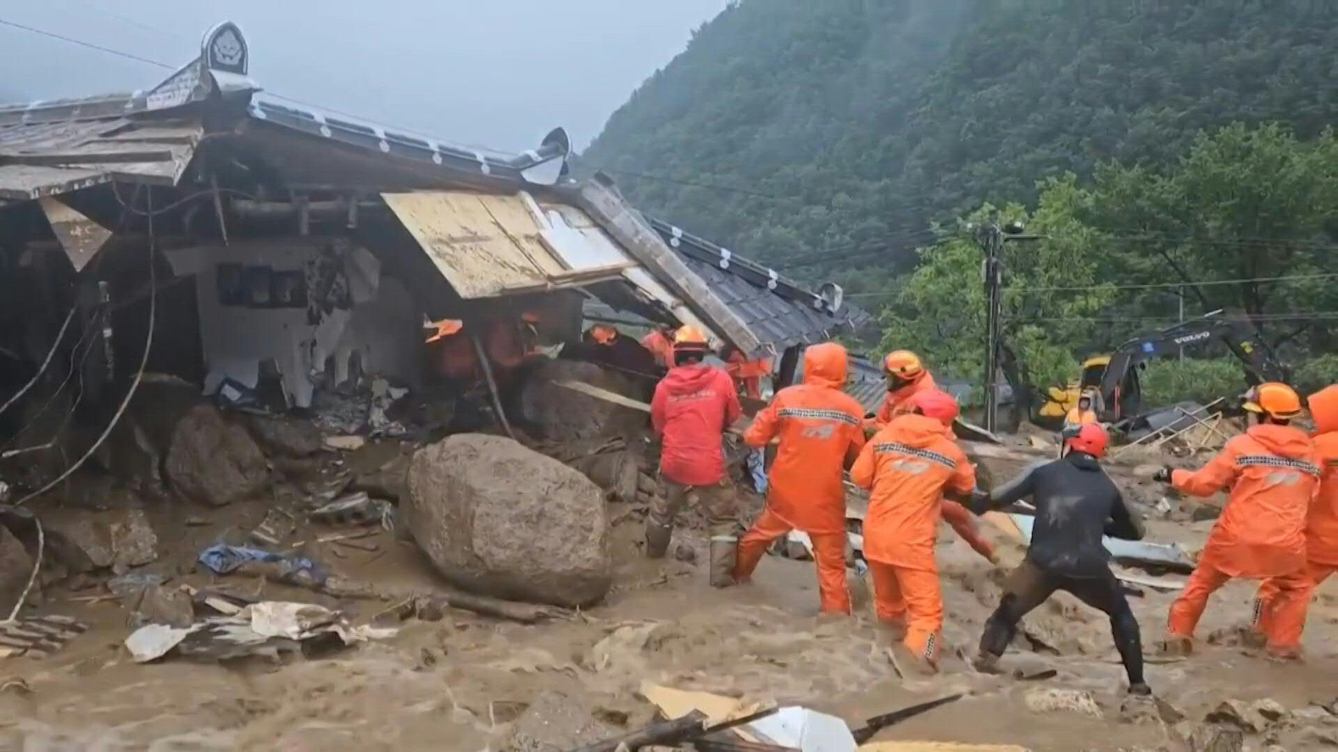 Inundaciones en Corea del Sur ya dejan más de 40 muertos