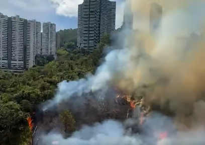 Capturan al hombre que provocó incendio en Las Palmas, en Medellín
