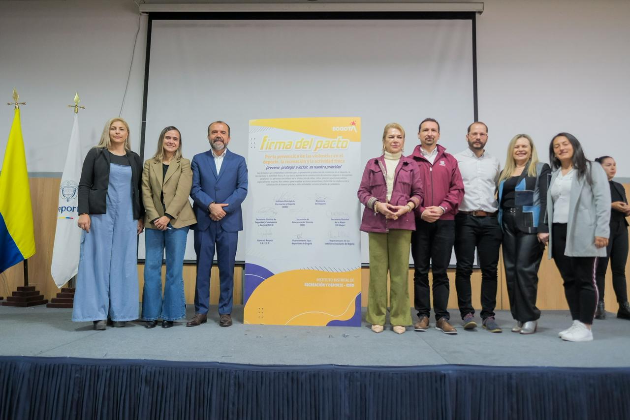 Bogotá firma pacto para prevenir violencias en el deporte y escenarios recreativos