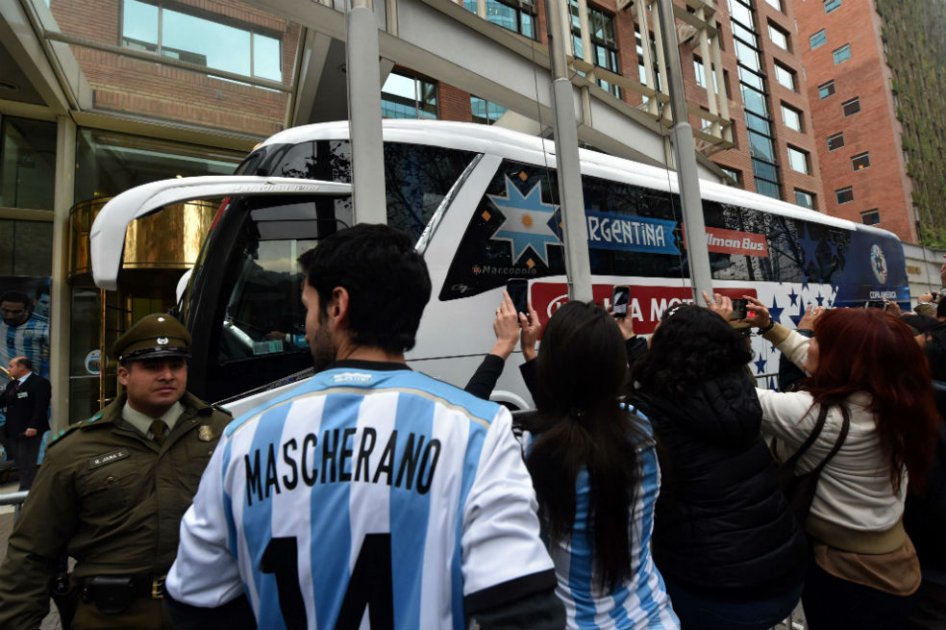 Argentina ya está en Santiago para preparar la final de la Copa América