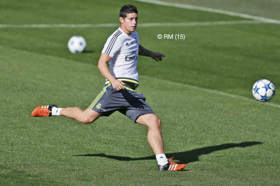 James Rodríguez vuelve a los entrenamientos con el Real Madrid