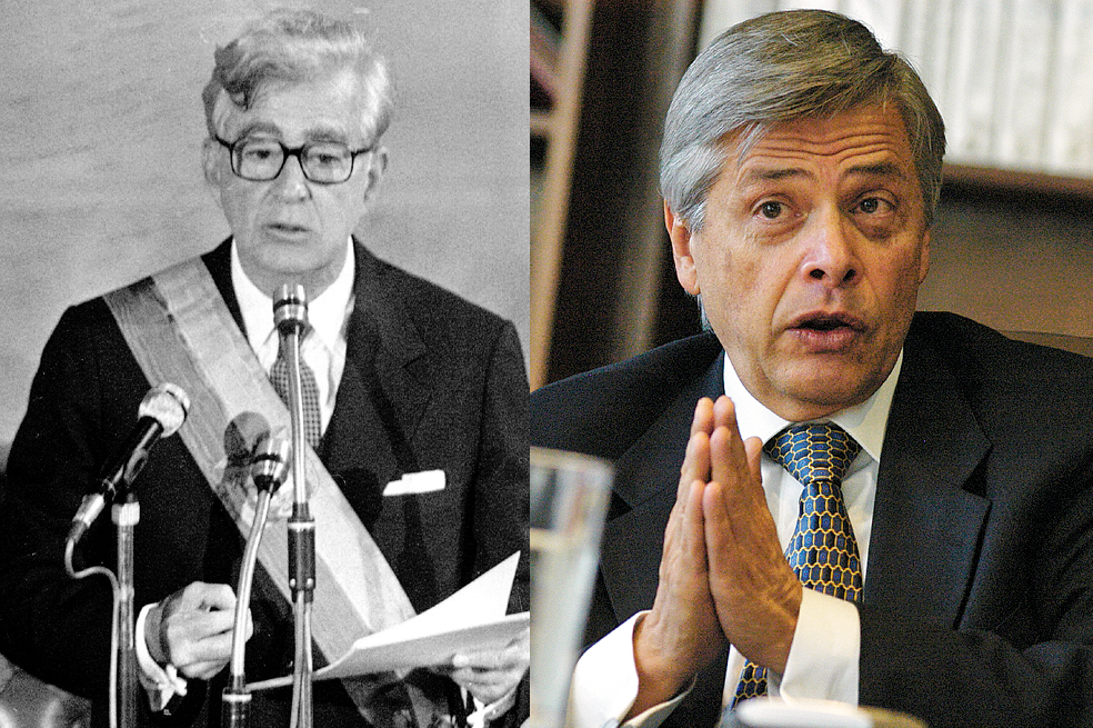 Virgilio Barco Vargas, presidente de Colombia entre 1986 y 1990, y Jorge Humberto Botero, su entonces secretario jurídico.