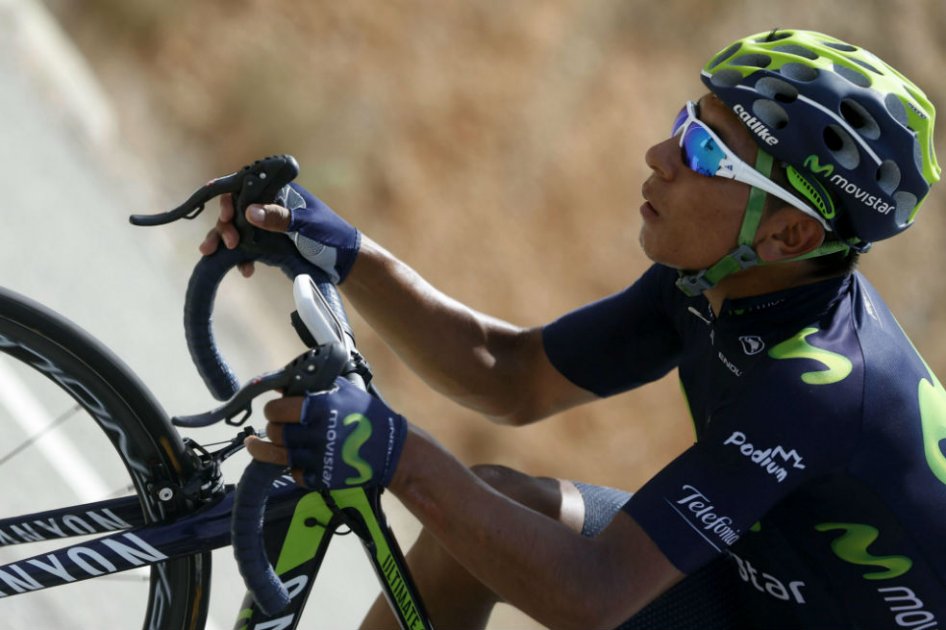 Nairo Quintana perdió tiempo en la Vuelta a España. Foto: AFP
