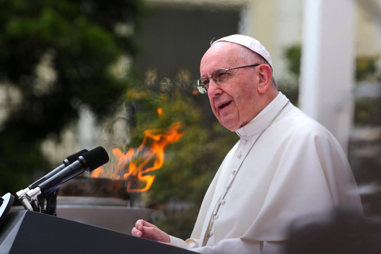 Diez frases del primer discurso del papa Francisco en Colombia