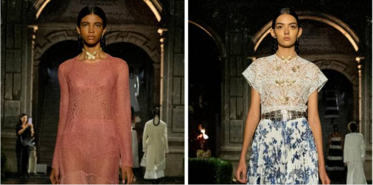 Las dos modelos colombianas que debutaron en el desfile de Dior en México