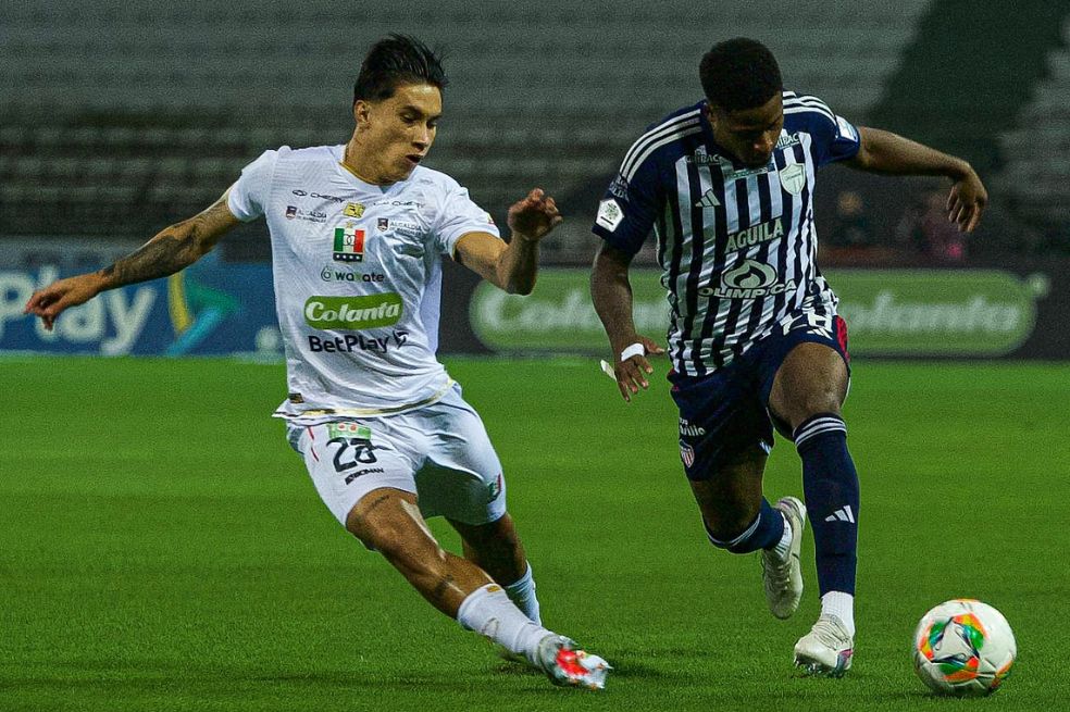 Junior le sacó un empate a Once Caldas en la última jugada del partido