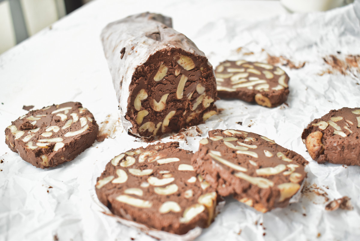 Receta para preparar salami de chocolate sin azúcar refinada