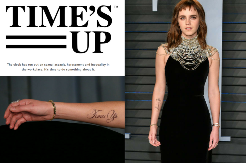 Más allá del error en tatuaje de Emma Watson, ¿por qué se debe hablar de "Time’s Up"?