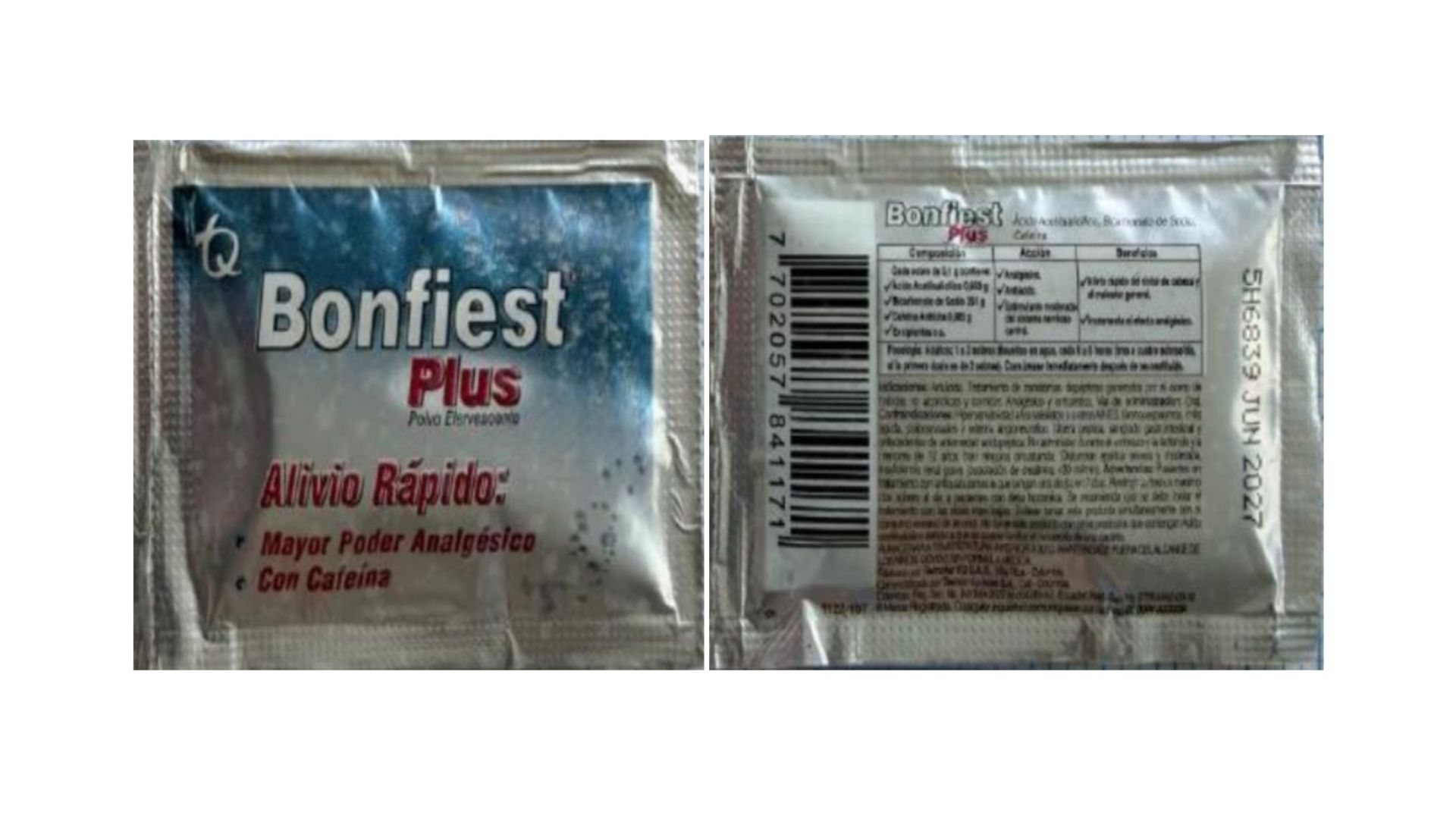 Invima alerta por lote de Bonfiest Plus falsificado: así puede identificarlo