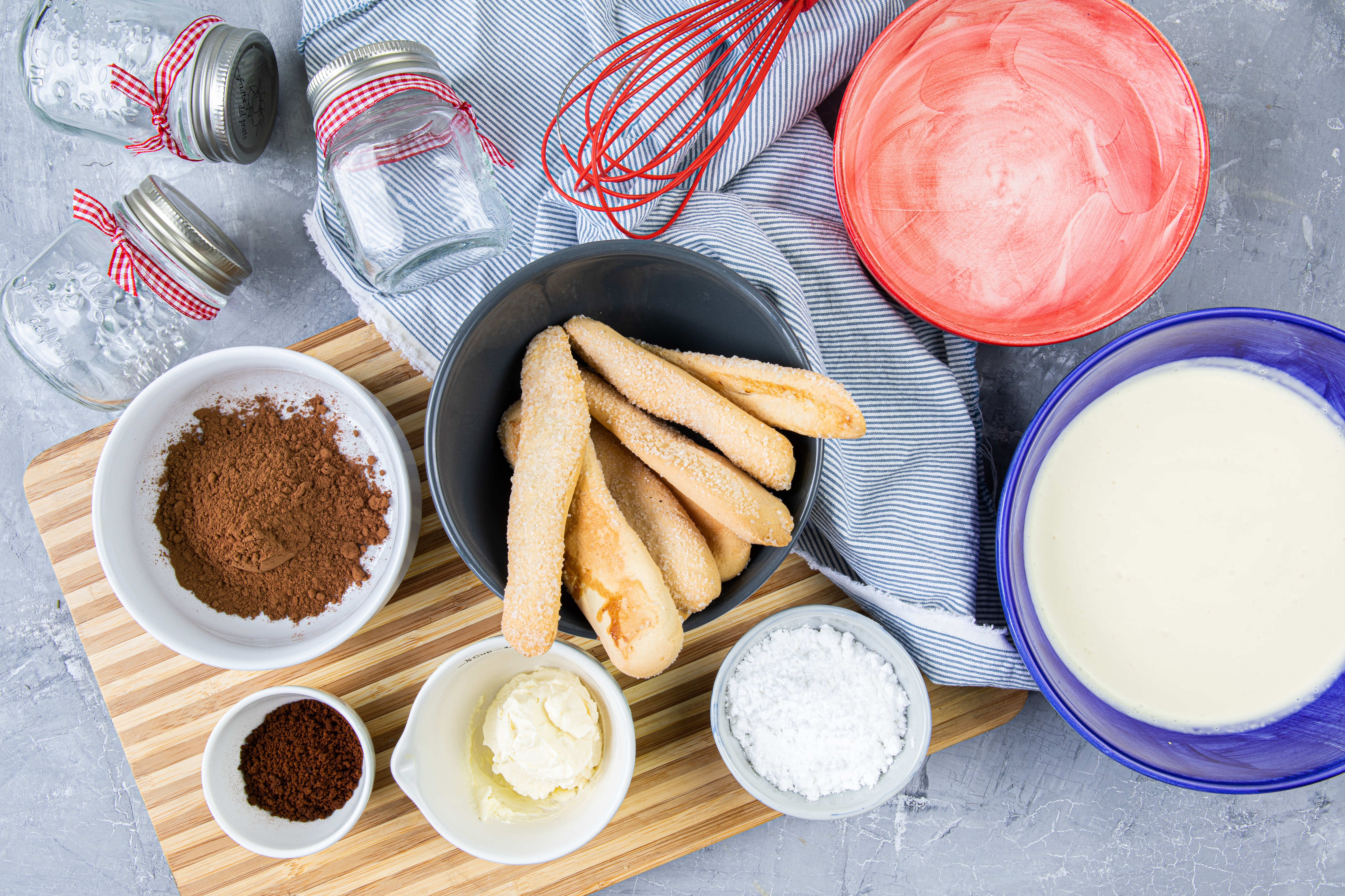 Ingredientes falso tiramisú
