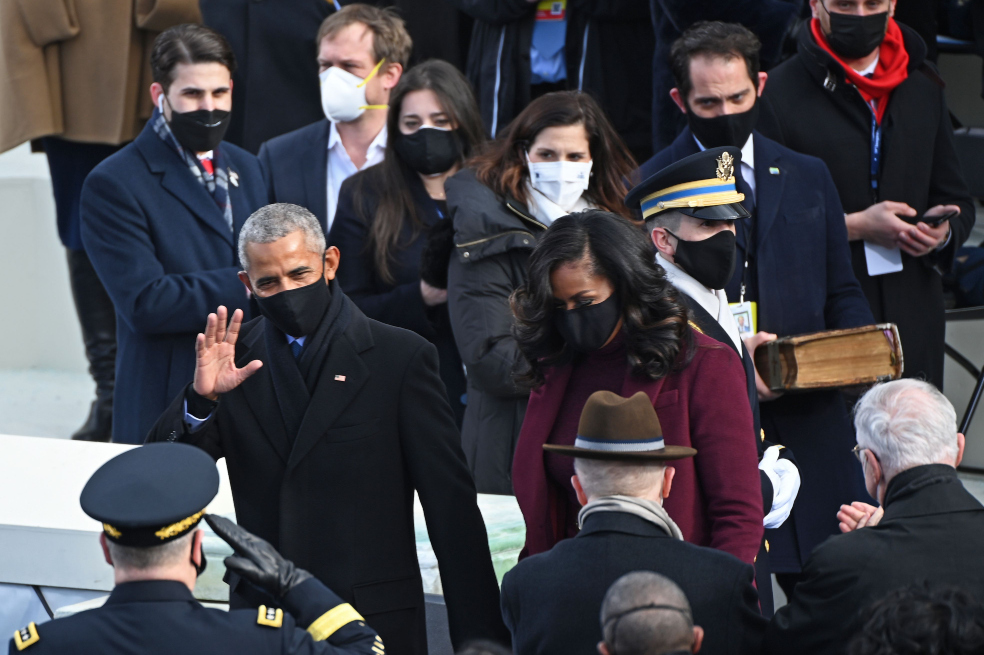El expresidente Barack Obama fue una de las figuras que destacaron durante la posesión de Joe Biden.