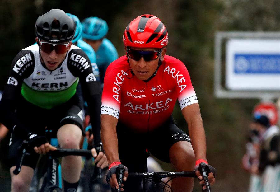 Espectacular regreso de Nairo Quintana al ciclismo en Los Alpes Marítimos
