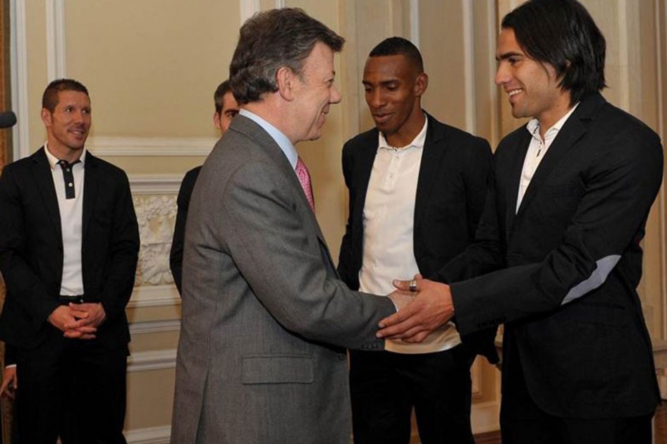 Juan Manuel Santos felicitó a Falcao por su cumpleaños