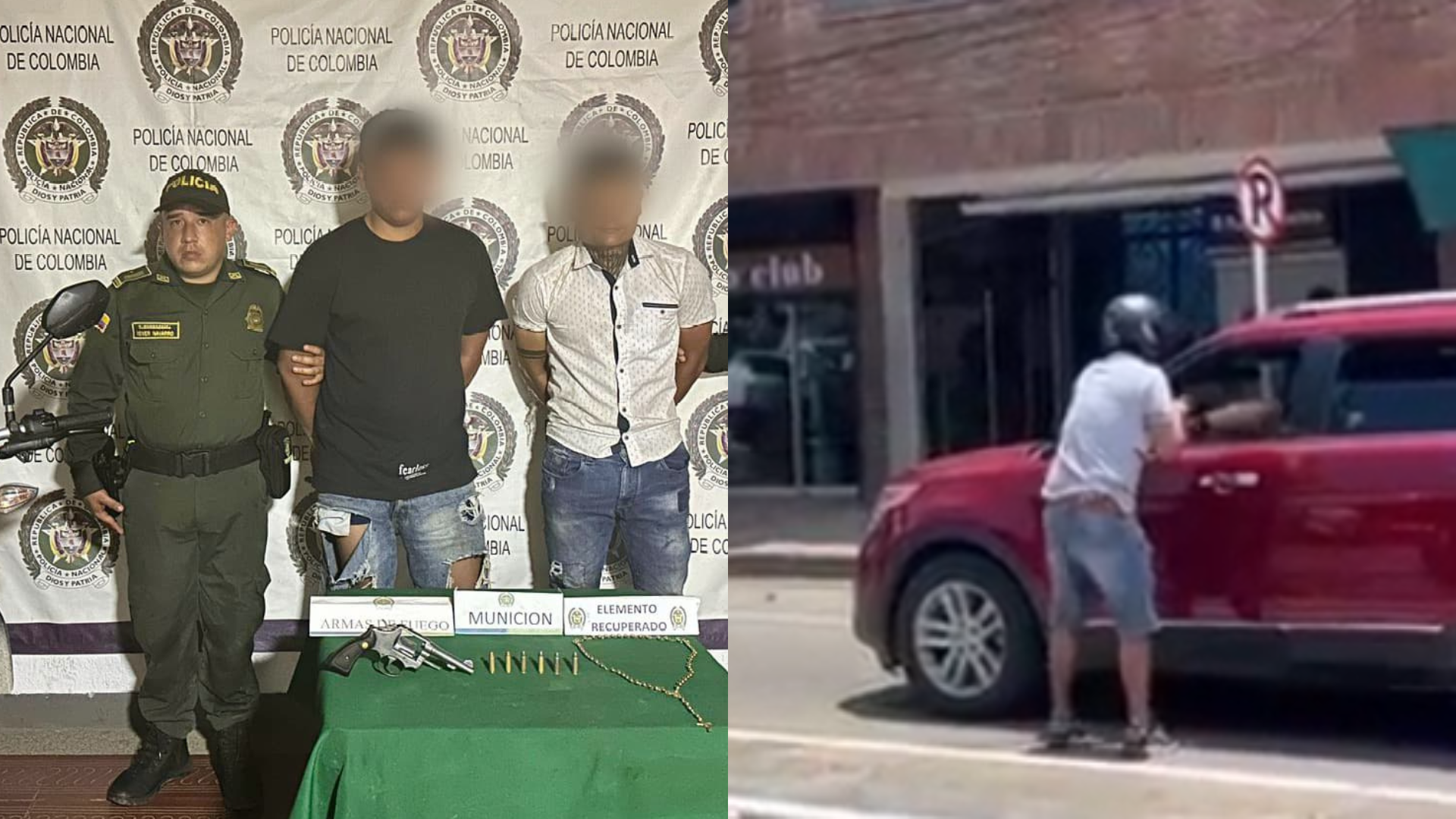 Cayeron dos delincuentes en Girardot tras robarle a conductor una camándula
