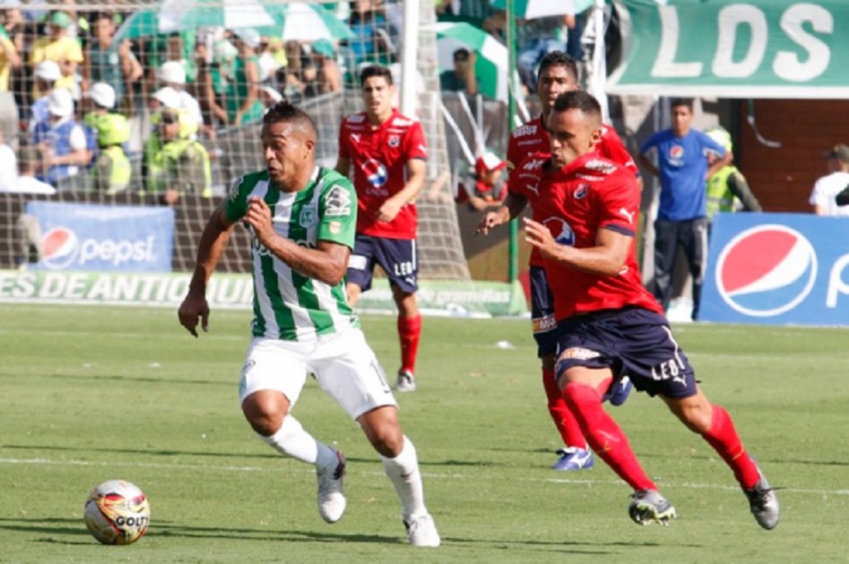 Nacional y Medellín empataron 1-1 en el clásico paisa