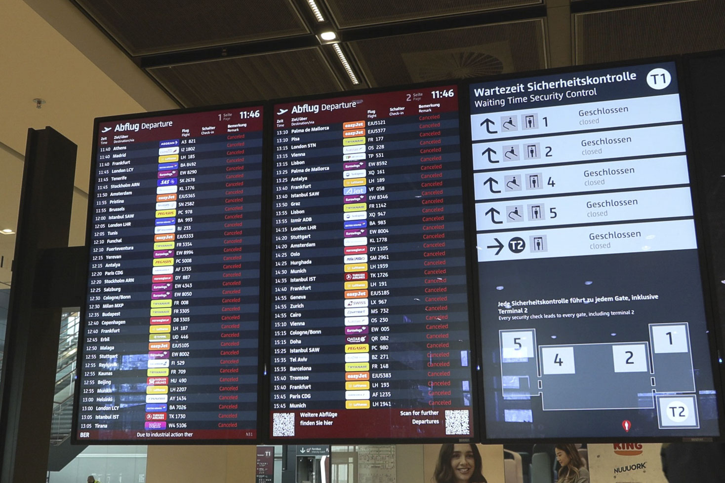 Alerta de drones provoca suspensión temporal de vuelos en el aeropuerto de Berlín