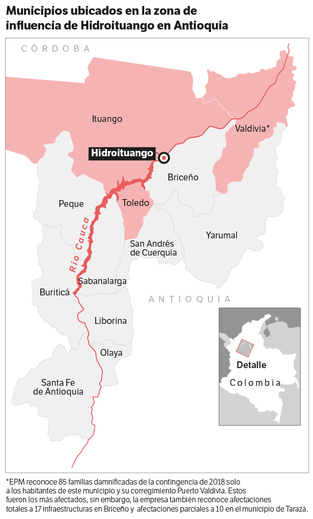 Ituango, Toledo y Valdivia fueron los municipios que visitó Colombia +20 durante una semana.