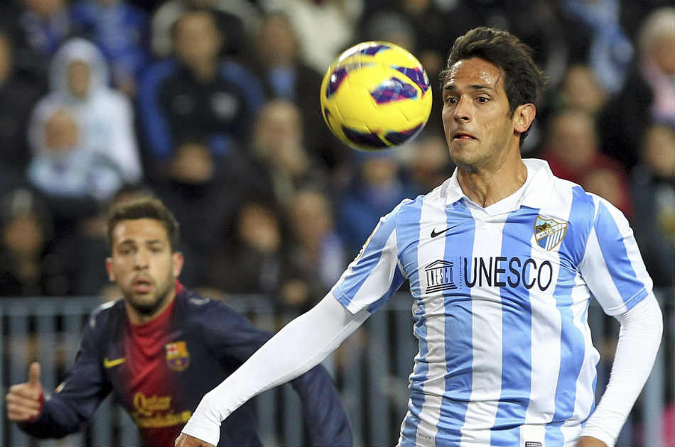 Santa Cruz: «Estoy muy contento por mi continuidad en el Málaga»
