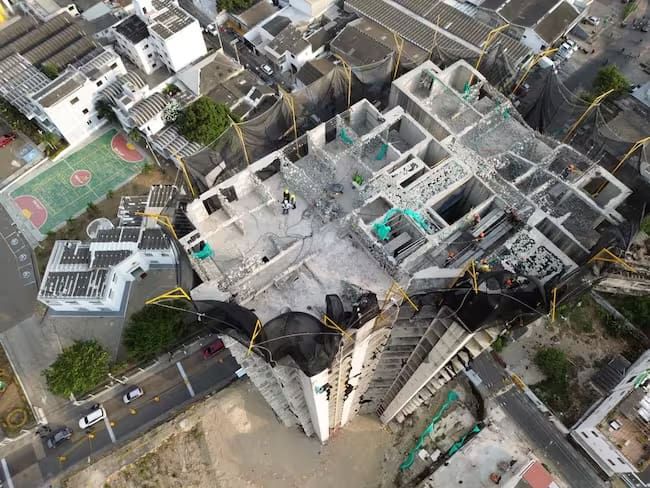 Demolición de Aquarela en Cartagena