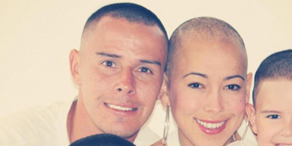 Luis Delgado junto a su esposa y sus hijos. / Archivo Particular