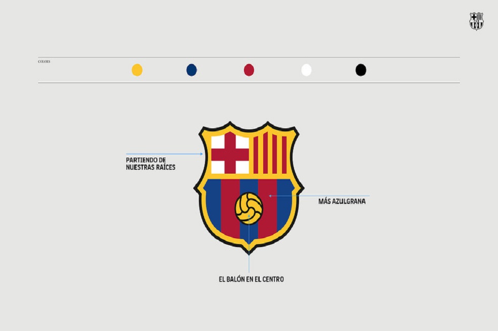 Conozca por qué el FC Barcelona propuso actualizar su escudo
