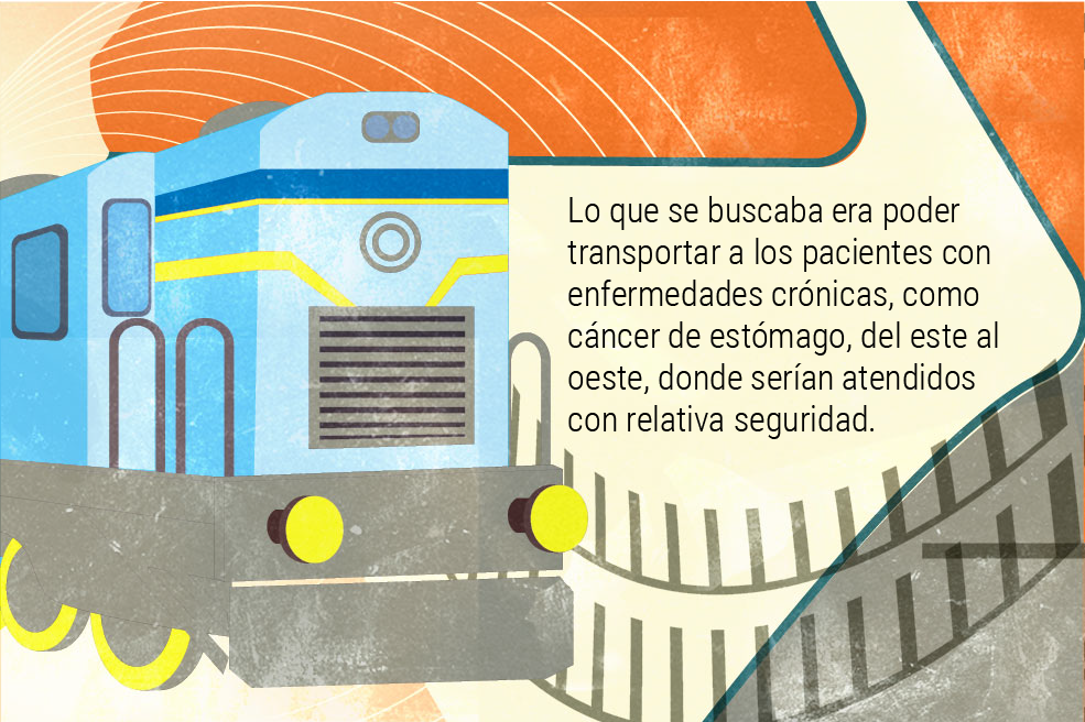 Así evacúan a los enfermos en Ucrania.