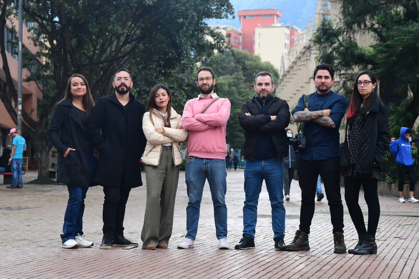 Valentina Parada, José Guarnizo, Viviana Bello, Alfredo Molano Jimeno, Guillermo Gomez, Mauricio Alvarado y Angélica Penagos.