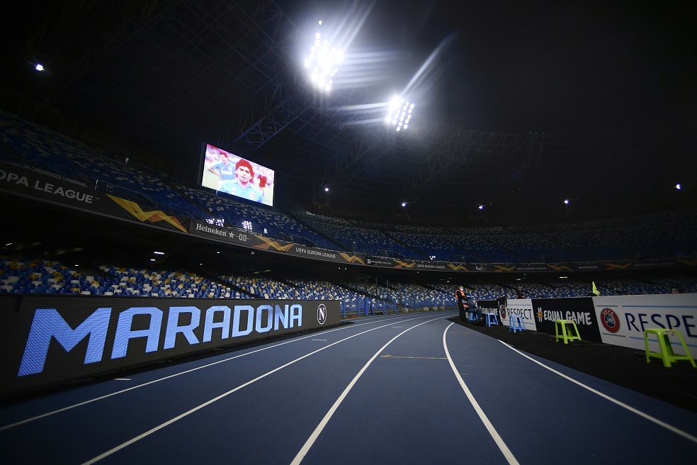 El estadio del Nápoli se llama oficialmente Diego Armando Maradona
