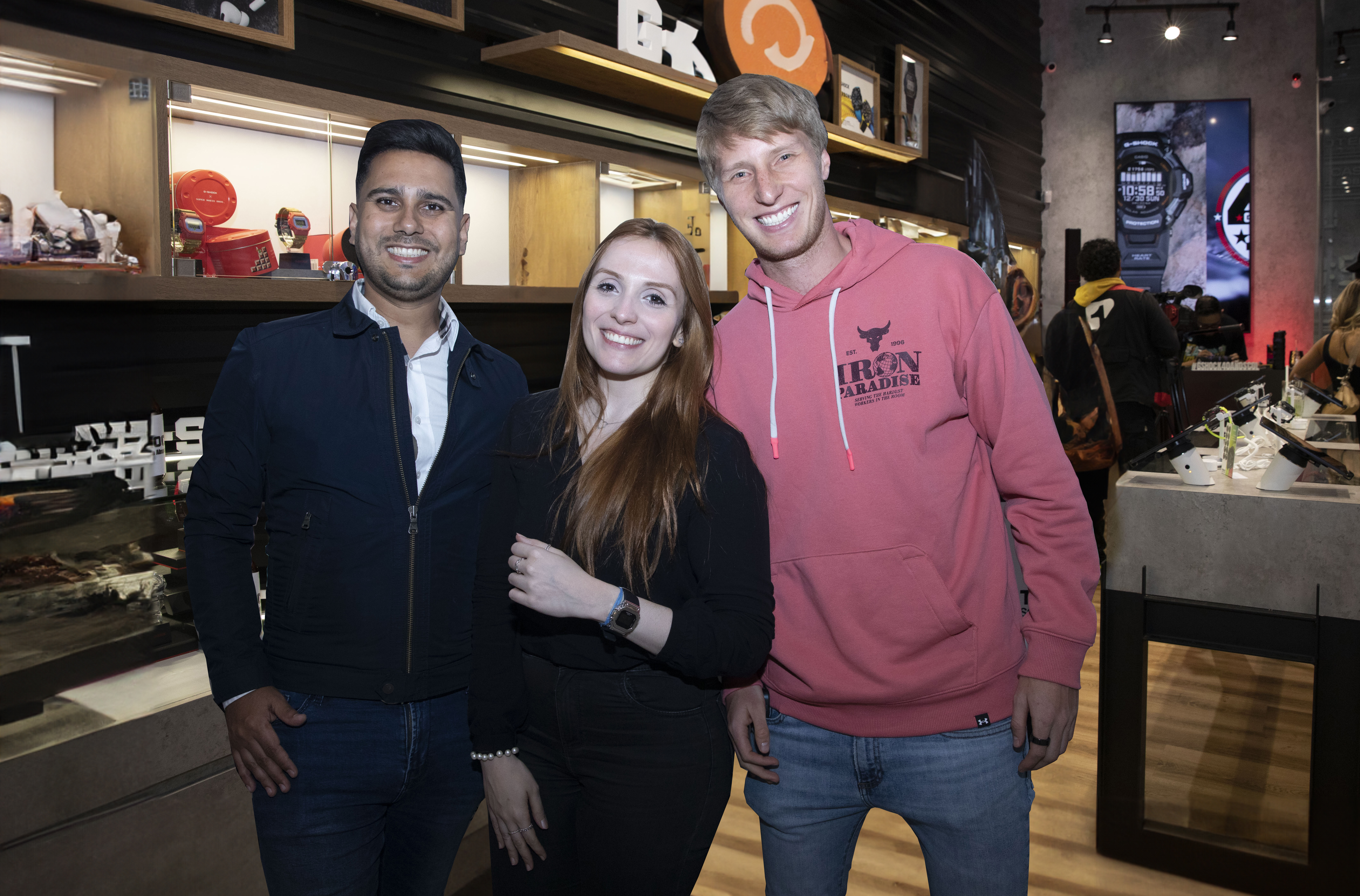 Edgardo Blanco, Lais Barroso y Andrés Llinás