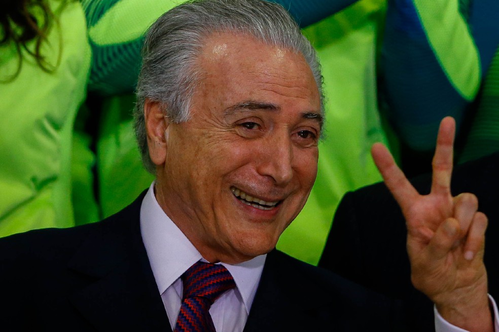 Michel Temer, enemigo acérrimo de Dilma Rousseff, fue investido ayer como presidente de Brasil.  / EFE