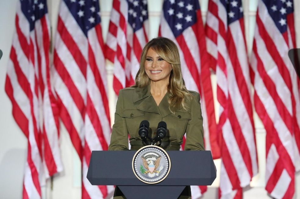 Melania Trump le dio una dosis de empatía a la Casa Blanca por primera vez en la pandemia