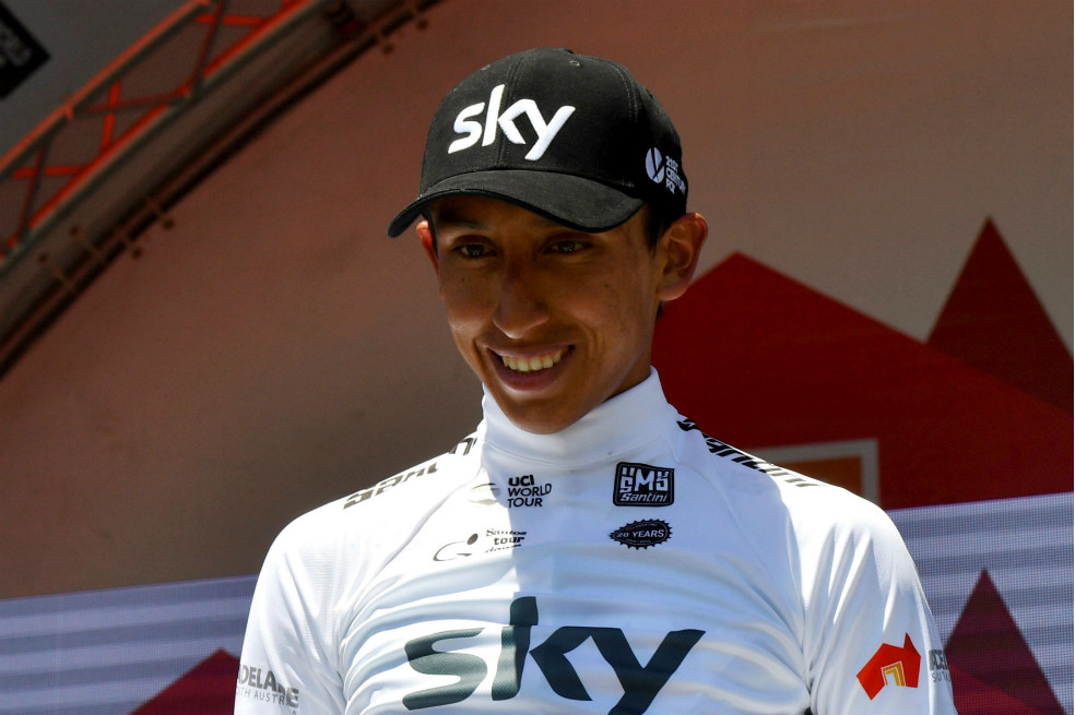 Brillante estreno de Egan Bernal con el equipo Sky