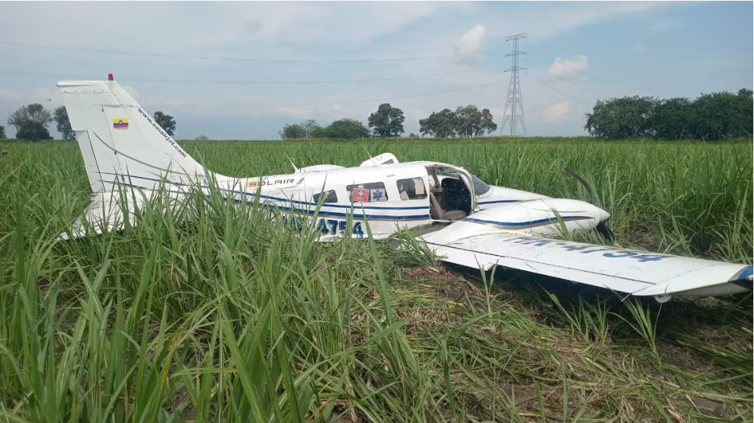 Avioneta que cubría la ruta Popayán- Cali se accidentó cerca del aeropuerto