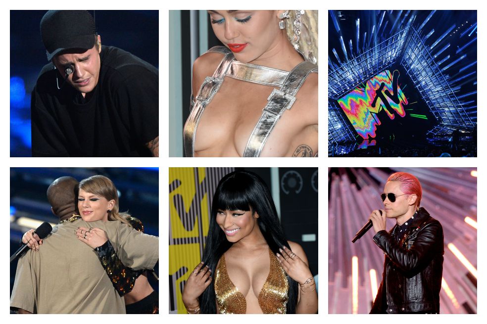 Lágrimas de Justin Bieber e intenciones presidenciales de Kanye West en los MTV
