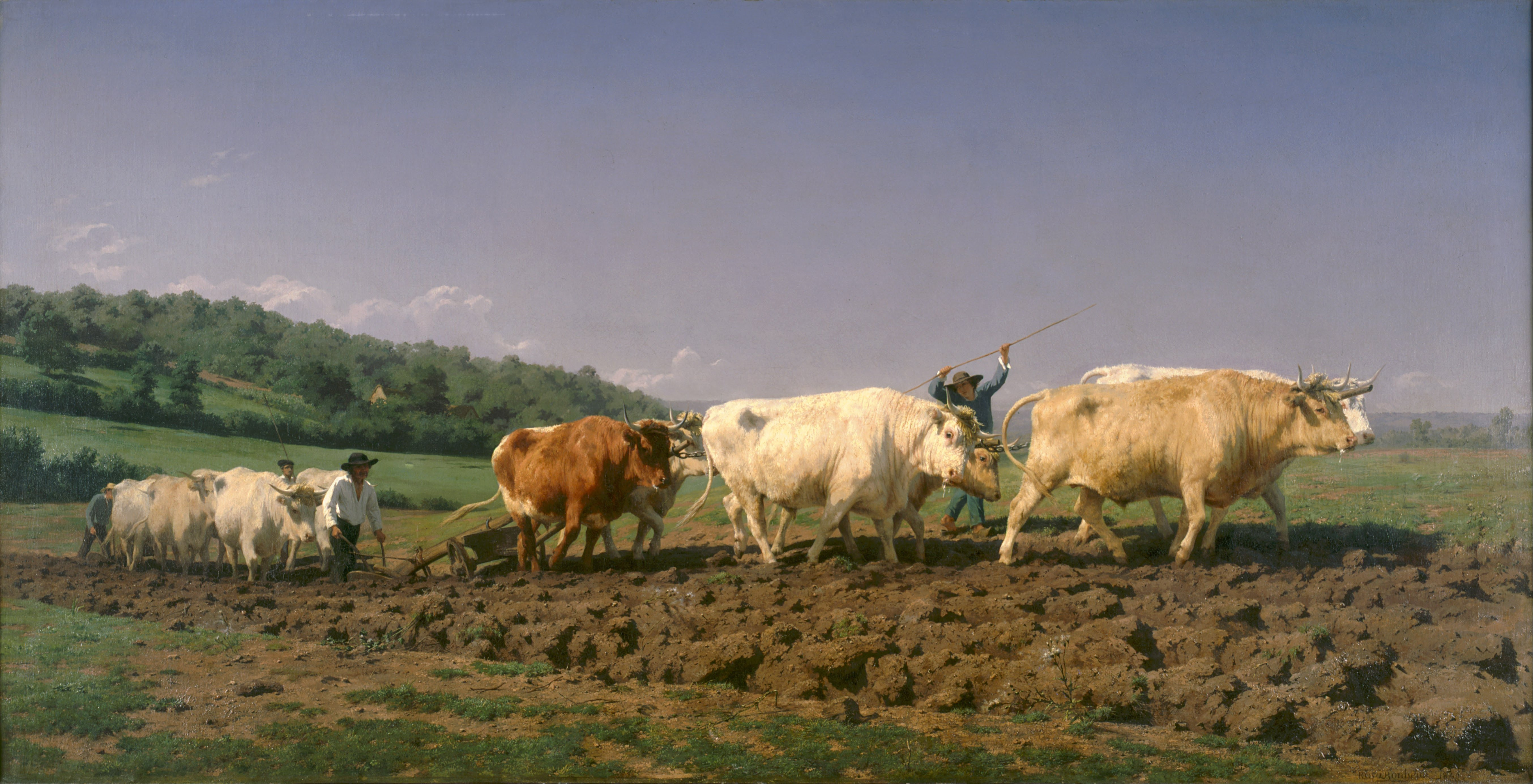"Arando en el Nivernais" (1849) de Rosa Bonheur.